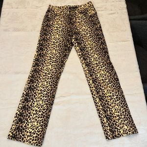 Moda International Leopard Print Size 4 Pants